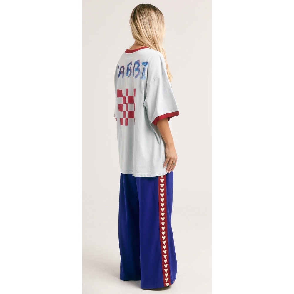 SABBI The Very Oversized Italy Tee - Sky - Sz XL NWOT - Picture 3 of 11